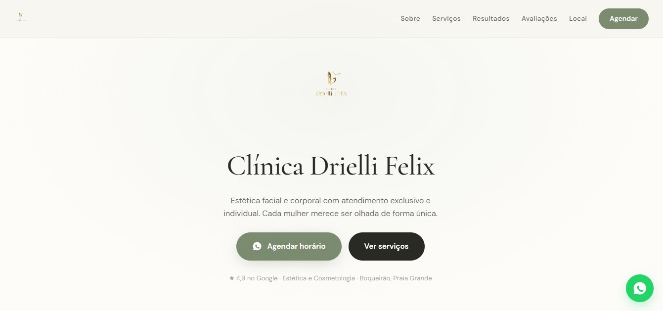 Clínica Drielli Felix — site